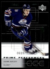 2000-01 Upper Deck Ice Shawn Horcoff Rookie 0699/1500 Edmonton Oilers #87