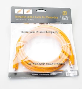 Tether Tools TetherPro USB-C for Phase One IQ4, XT Digital Back CUCP15-ORG - Picture 1 of 4