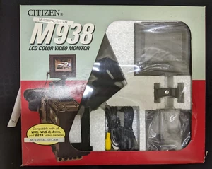 CITIZEN M938 PAL & SECAM LCD Color Monitor for any VHS(-C), 8mm and BETA Cameras - Picture 1 of 8