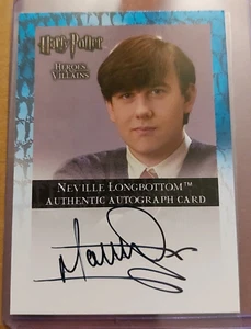 Harry Potter Heroes & Villains SDCC 2010 Autograph Card Matthew Lewis as Neville - Picture 1 of 4