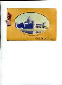 Vintage Christmas Card from BOMBAY INDIA showing Victoria Memorial in Calcutta - Picture 1 of 3