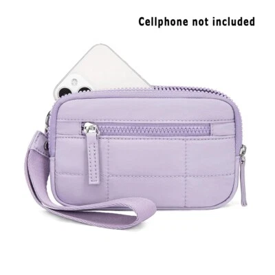 Cartera de nailon resistente anti-suciedad anti-caída correa de muñeca ultrafina con 3 cremalleras Foto 1 de 4