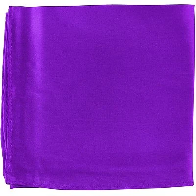 MANZO Hombre Poliéster Acabado Brillante Bolsillo Cuadrado Pañuelo Púrpura Boda Formal Foto 1 de 2