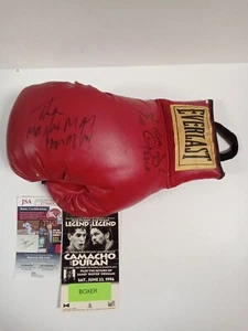 Hector The Macho Man Camacho Roberto Duran James Buster Signed Boxing Glove JSA* - Picture 1 of 7