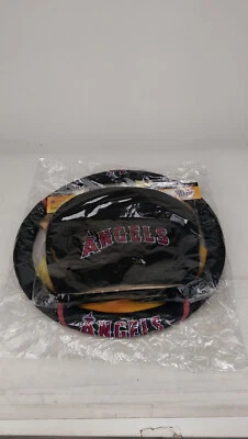 New MLB  Steering Wheel Cover and 2 Sided Headrest Cover Los Angeles Angels - Image 1 of 4
