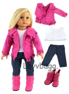 Pink Complete Western Cowboy for American Girl 18" Doll Clothes FREESHIP ADDONS - Bild 1 von 8
