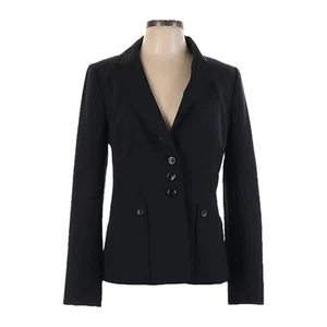 Classiques Entier Virgin Wool Blend Classic Black 3 Button Blazer Size 4 - Picture 1 of 9