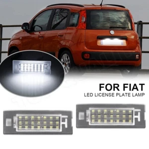 Pair LED Nummer Licence Plate Light For Fiat Panda Mk3 Mk4 169 312 319 2003-2023 - Picture 1 of 6