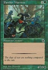1x Panther Warriors - LP - Portal - SPARROW MAGIC - mtg -