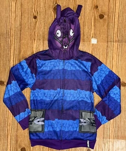 Fortnite Loot Llama Full Zip Hoodie Jacket Full Face Mask Mesh Youth Size Large - Picture 1 of 16