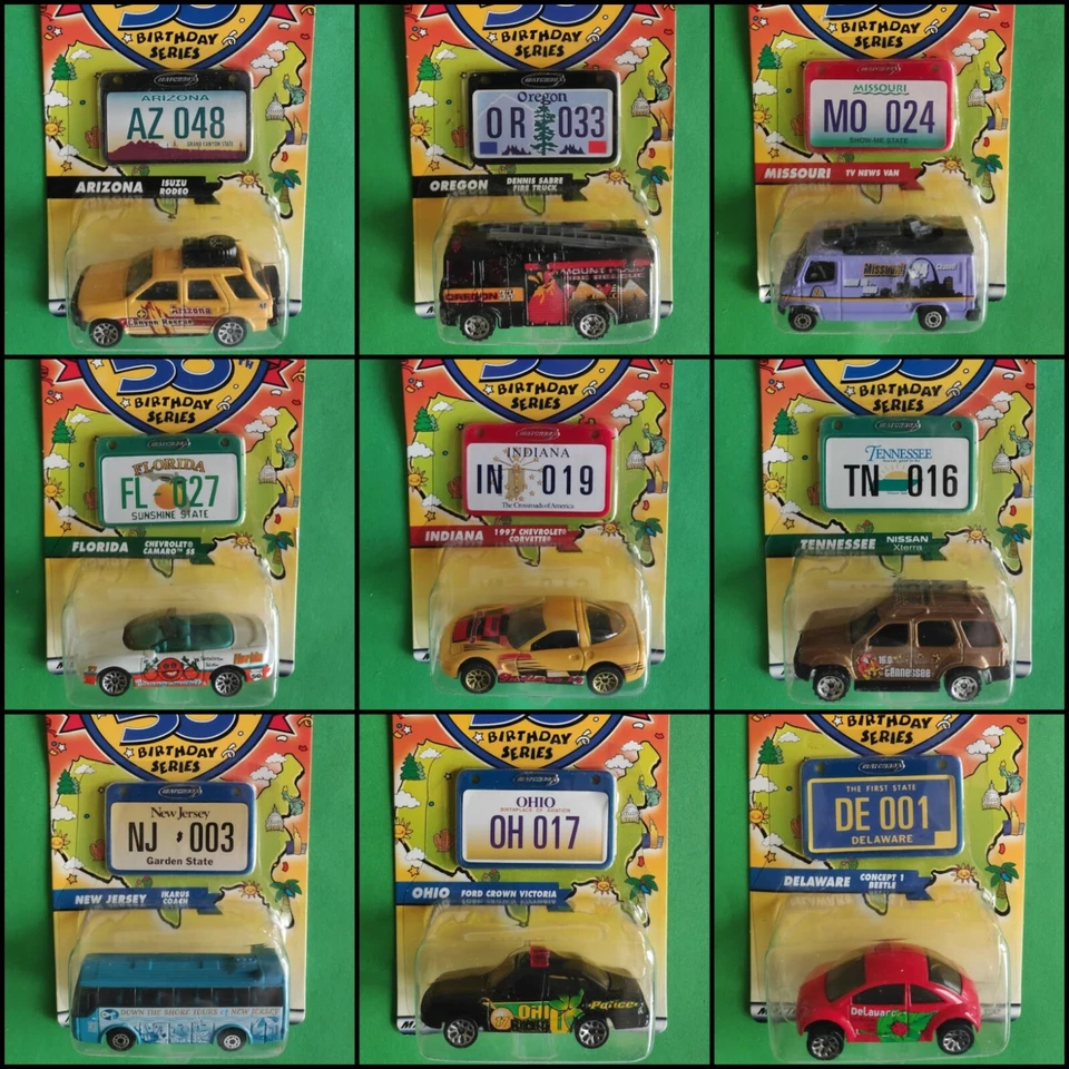 MATCHBOX ACROSS AMERICA 50 BIRTHDAY SERIES VARIATION LISTING, PICK A MODEL MINT - Image 1 of 1