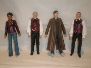 4 DOCTOR WHO FIGURES ALL DIFFERENT INC DAVID TENNENT, MARTHA JONES AND PROF YAN - Picture 1 of 3