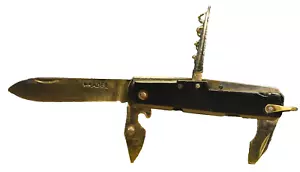 "Pradel" Vintage Rare Black Multi-Tool French c.1939's Folding knife - Picture 1 of 11