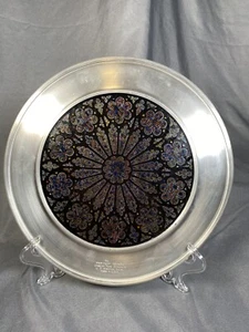 US Historical Plate 8303 Washington Cathedral Creation Rose Window Stained Glass - Picture 1 of 3
