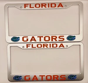 Florida Gators Metal (Set of 2) License Plate Frames for your Car / Truck - Picture 1 of 2