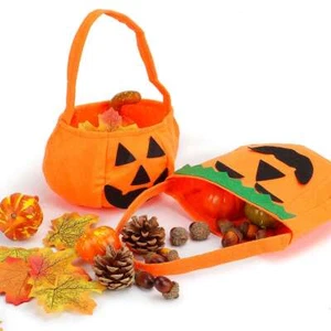 2PCS Pumpkin Trick or Treat Bucket Treat Gifts Bag for Halloween Candy Halloween - Picture 1 of 9