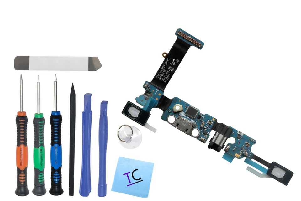New USB Charging Port Flex Cable for Samsung Galaxy Note 5 N920T with Pro Kit - Image 1 of 1