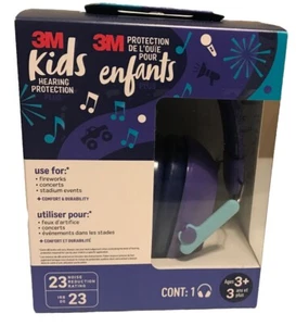 3M Kids' Hearing Protection Plus - Purple 23db New - Picture 1 of 4
