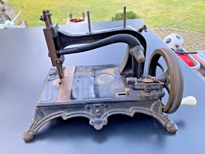 Macchina da cucire da tavolo - macchina da cucire manuale - Junker & Ruh - Renania originale - Foto 1 di 15