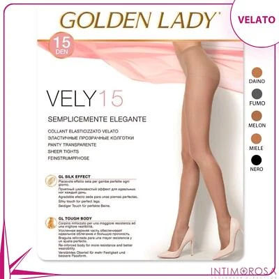 Collant Golden lady vely 15 denari elasticizzato 10 paia