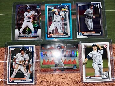 2024 Bowman Enrique Jimenez 1st Sky Blue /499 | 2023 Bowman Riley Greene Mojo - Image 1 of 4