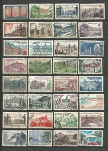 1940/50 France Architecture & vue de France un lot de 50 timbres oblitérés/T7511 - Imagen 1 de 2