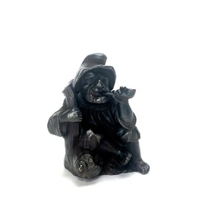 Vienna Bronze Casting Pipe Smoking Merchant Traveler Figure Match Holder - Picture 1 of 6