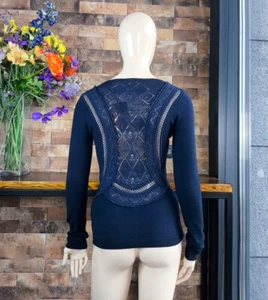 Roberto Cavalli Main Line Brand Authentic Women's Openwork Back Sweater Unworn - Picture 1 of 16