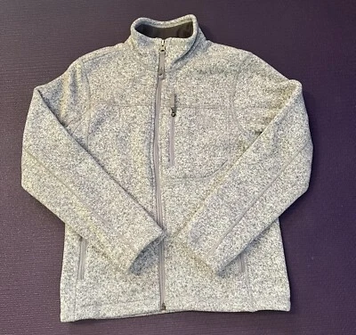 Suéter gris cremallera completa The North Face para niños talla mediana Foto 1 de 4