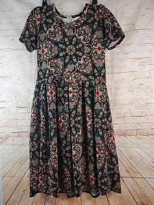 Vestido para mujer LulaRoe manga corta línea A hasta la rodilla talla grande - Imagen 1 de 7