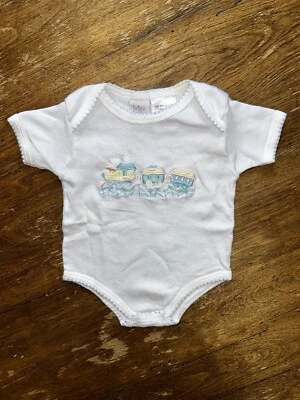 Tren Choo Choo Bright Future Vintage Una Pieza | Talla 0-6 Meses Foto 1 de 4
