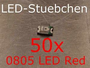 50x 0805 LED Rot - Picture 1 of 2