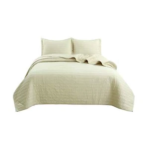 3PCS Cotton Oversized Sheets Soft Cover Sheets Single Quilted Quilt - Picture 1 of 48