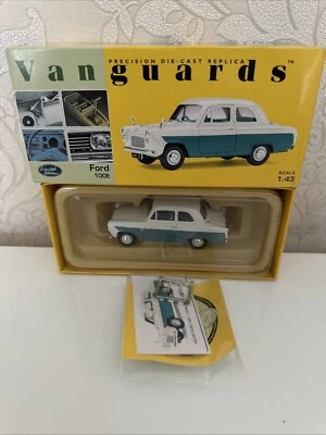 Corgi Vanguards Ford 100E  Hereford Green&Ivory   VA21007 - Image 1 of 4