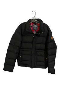 Alpine Design Men's Medium Black Coat NWT Plaid Inside Puffer Hoodless Jacket - Picture 1 of 10