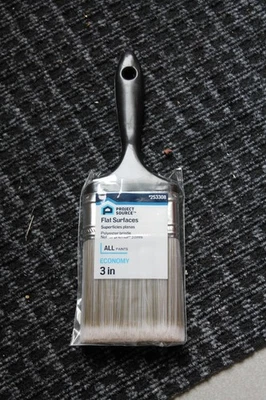 Cepillo de pintura económico de uso general plano de poliéster de 3 pulgadas Project Source Foto 1 de 2