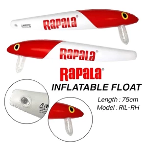 1x Galleggiante Gonfiabile Rapala 75cm Testa Rossa Modello RIL-RH Espositore Esca Gigante - Foto 1 di 4