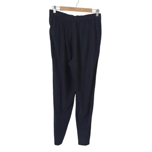 Kit Ace Seidenhose Größe 4 dunkelblau lockere Passform spitz zulaufend hoher Bund lässig weich - Bild 1 von 7