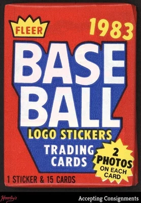 Pacote de cera selada de beisebol Fleer 1983 - Tony Gwynn, Ryne Sandberg, Wade Boggs RC?? - Imagem 1 de 2