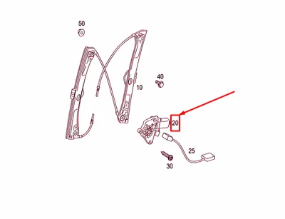 MERCEDES-BENZ CL C216 Front Left Window Regulator Motor A2168200242 NEW GENUINE - Image 1 of 3