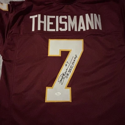 Joe Theismann Pro Style Signed Redskins Football Jersey JSA Authenticated - Image 1 of 4