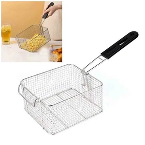 100% Nagelneu Frittierkorb Gebratenes Sieb Silber Gebratene Mini-Spieße - Bild 1 von 12