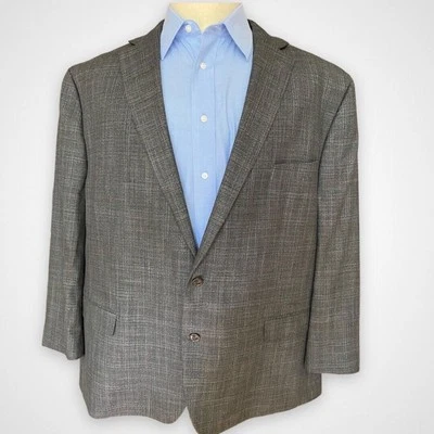 Chaps Mens Size 52 Blazer Sport Coat Gray Casual Career Jacket - Image 1 of 4