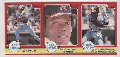 1986 Star Rod Carew Panels Rod Carew #10-12 HOF - Image 1 of 2