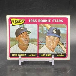 Tarjeta coleccionable de béisbol de colección 1965 Topps #226 Jake Gibbs novato New York Yankees - Imagen 1 de 2