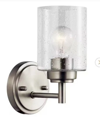 Kichler Winslow 1-Light Brushed Nickel Indoor Wall Sconce Light 45910-NI  - Image 1 of 2