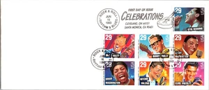 US FDC Scott 2721, 2725-2730 American Music Series c1992 - Picture 1 of 3