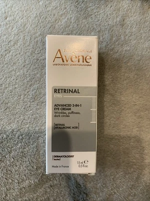 Crema de ojos avanzada 3 en 1 Avène Retrinal Eyes 0,5 OZ ácido hialurónico retiniano Foto 1 de 3