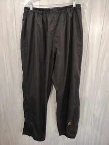 FootJoy Dry Joys Golf Rain Pants Size L Men's Black Elastic Waist Waterproof - Picture 1 of 8