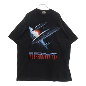VINTAGE Size XL 90s INDEPENDENCE DAY MOVIE TEE Independence Day Front Print T-sh - Picture 1 of 9
